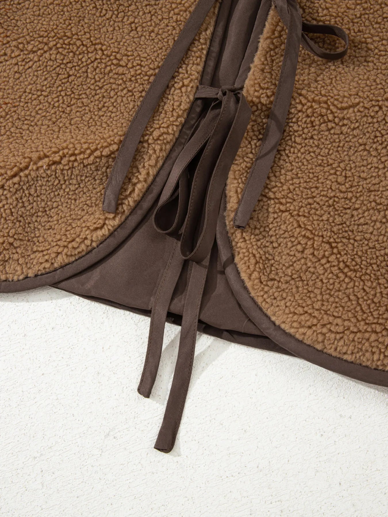 Double Tied Front Vest Coat