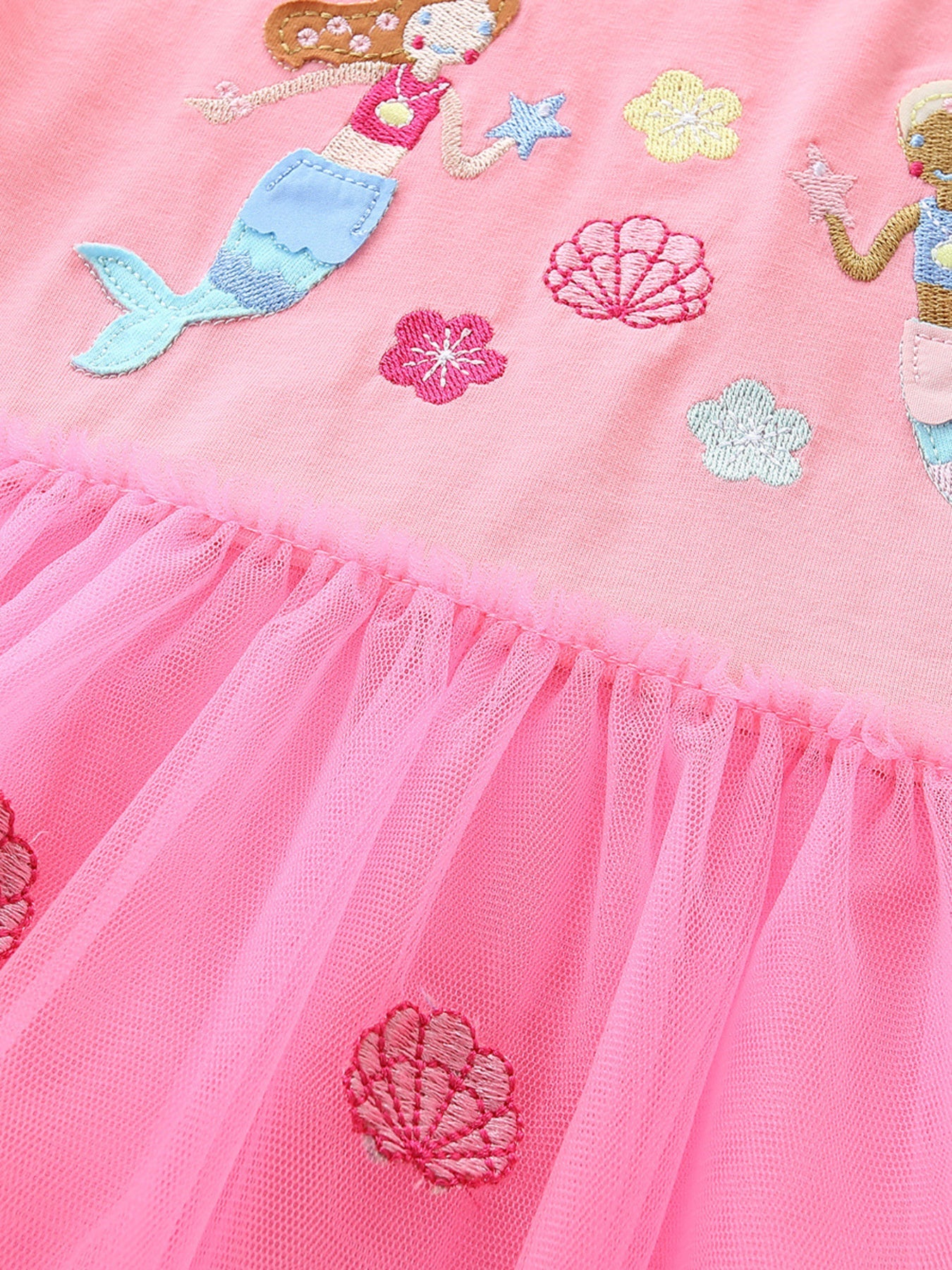 Children's Embroidered Tulle Dress