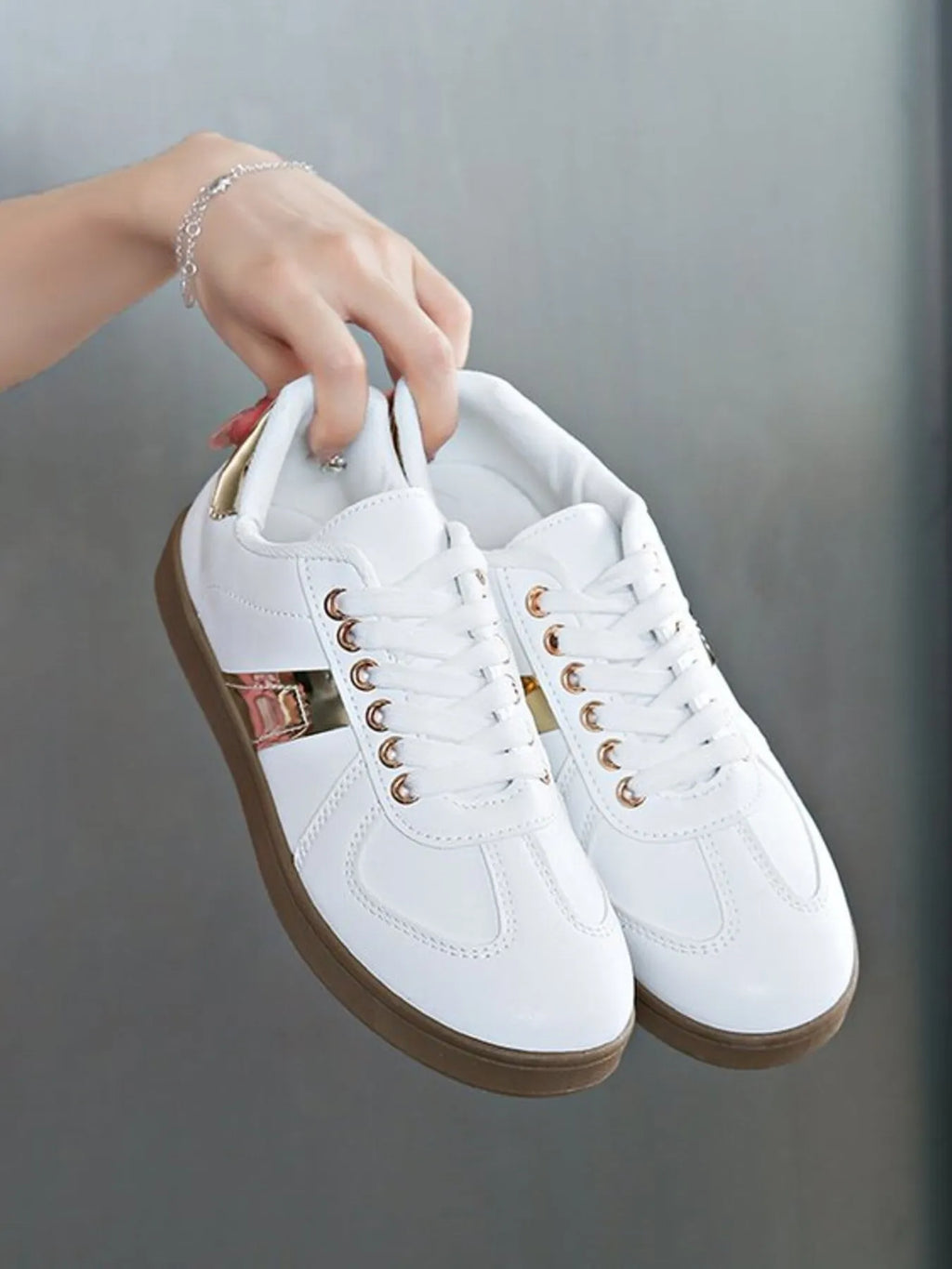 Stripe Lace Up Sneakers