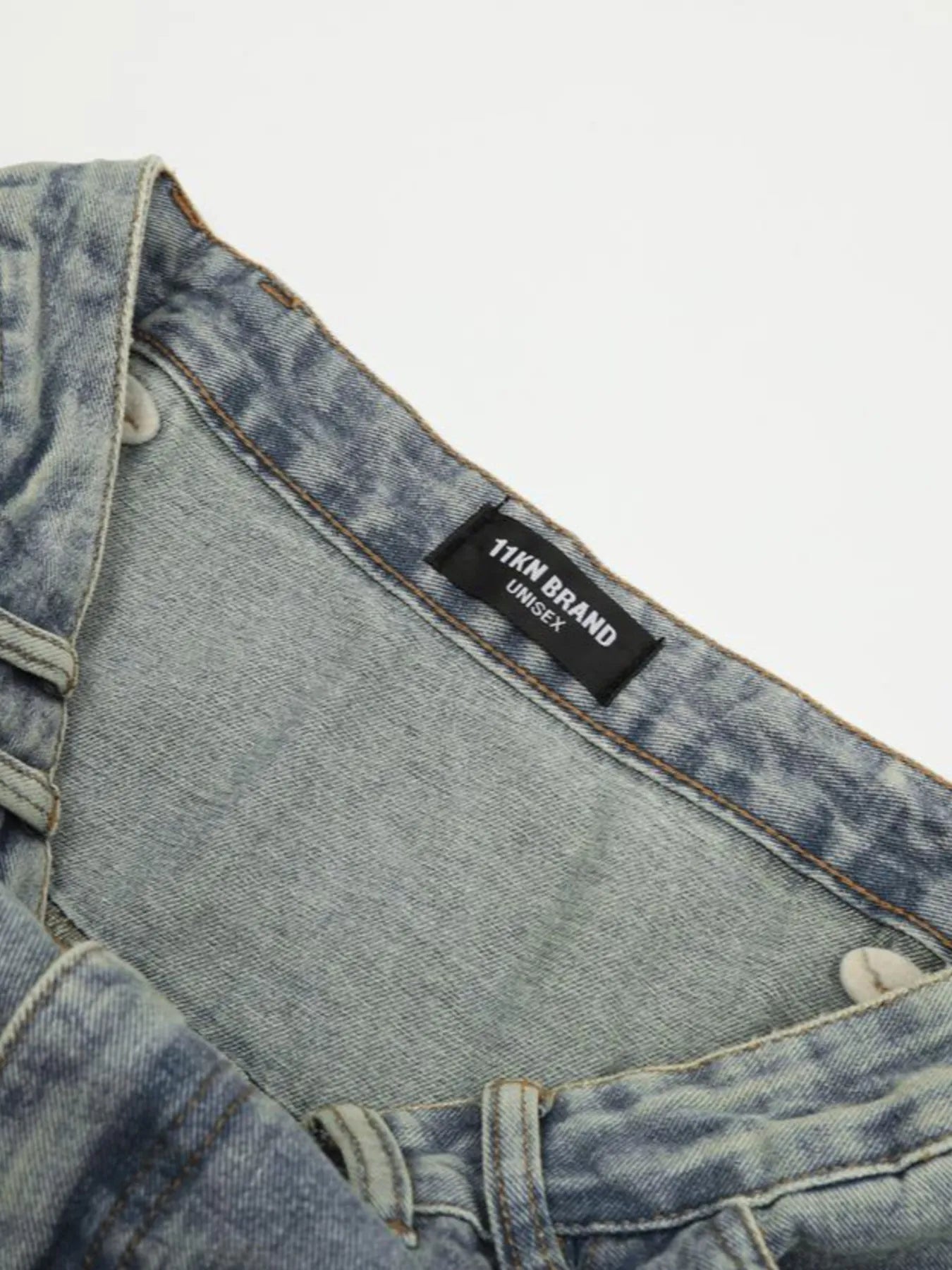 Men's Multi-Pocket Cargo Wide Leg Jeans