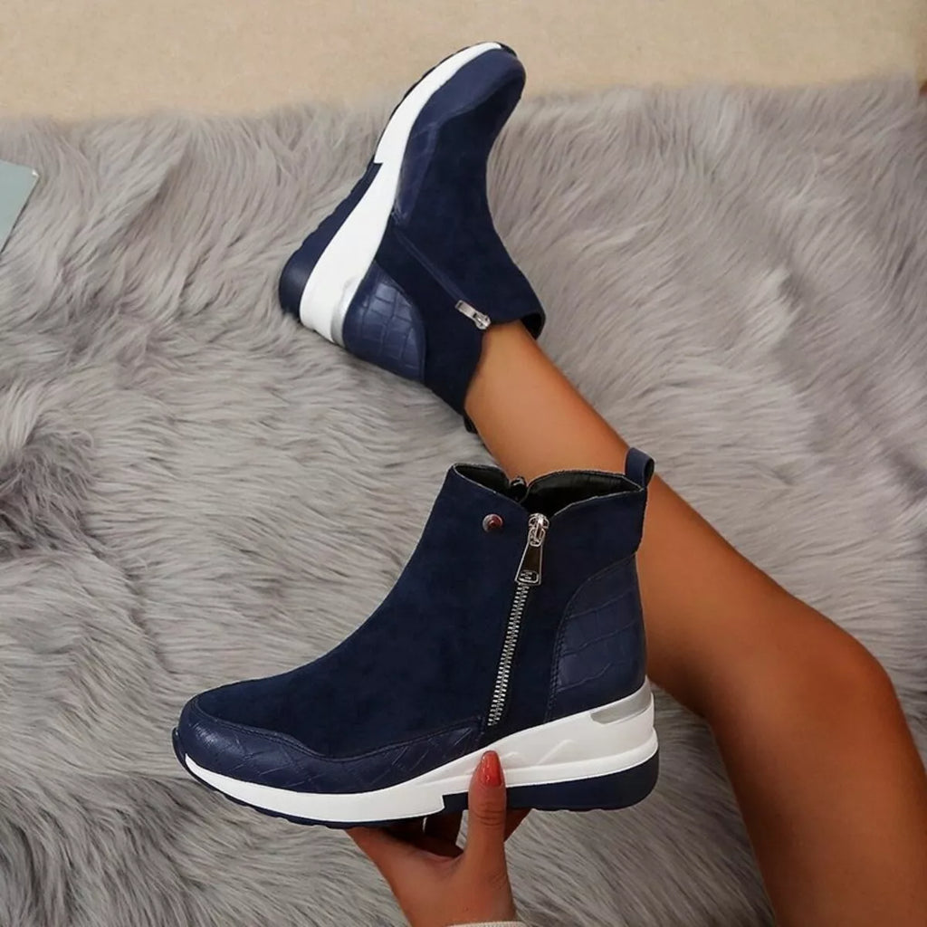Side Zipper Ankle Boots