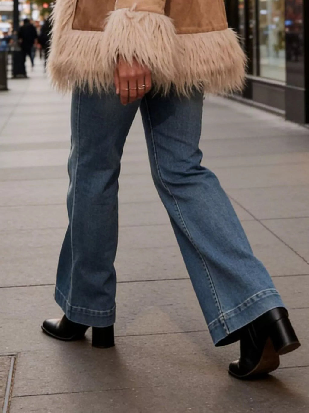 High-Waisted Flare Leg Jeans