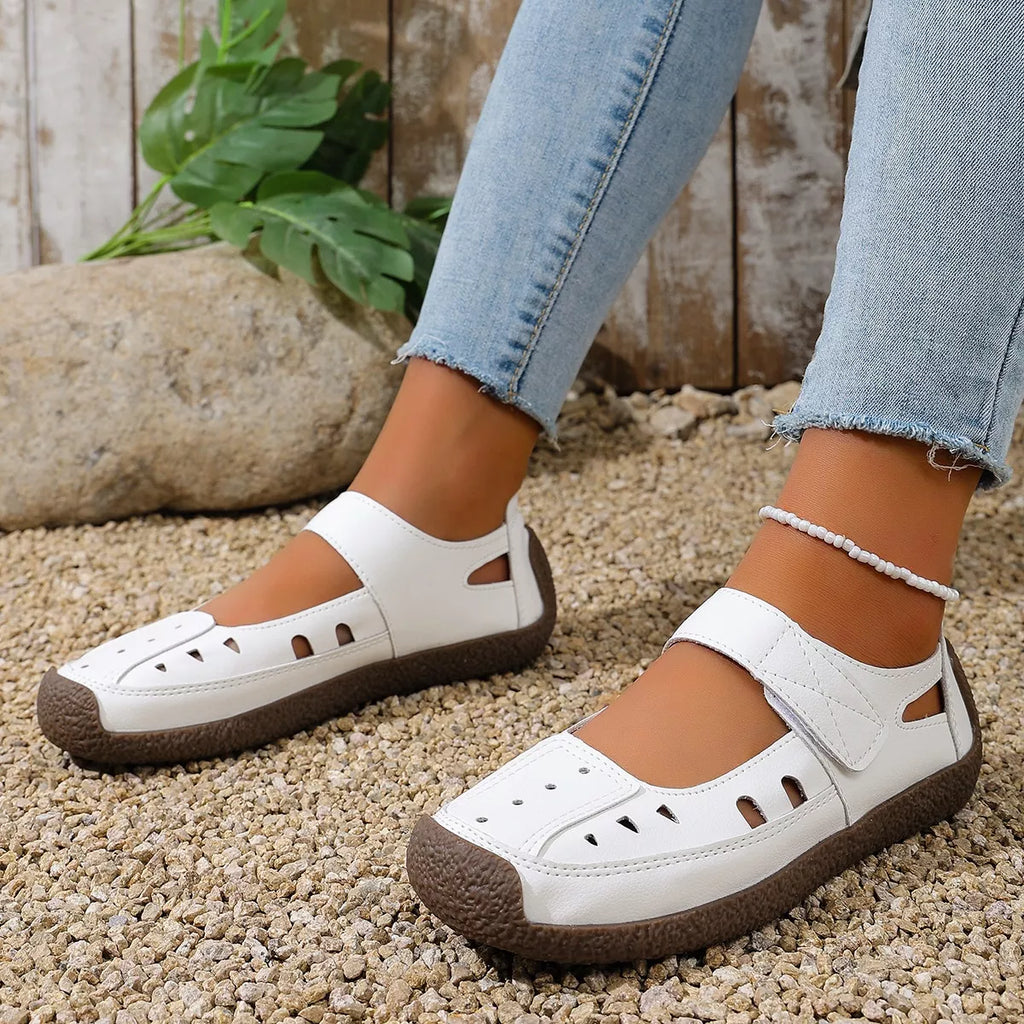 Round Toe Platform Slip-Ons
