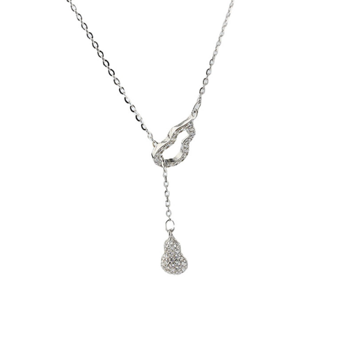 Zircon Gourd Pendant Necklace