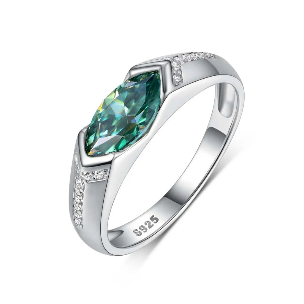 1 Carat Moissanite 925 Sterling Silver Ring