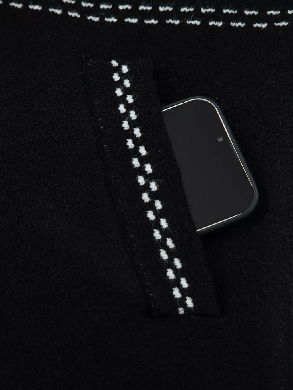 Contrast Trim Button up Sweater Cardigan