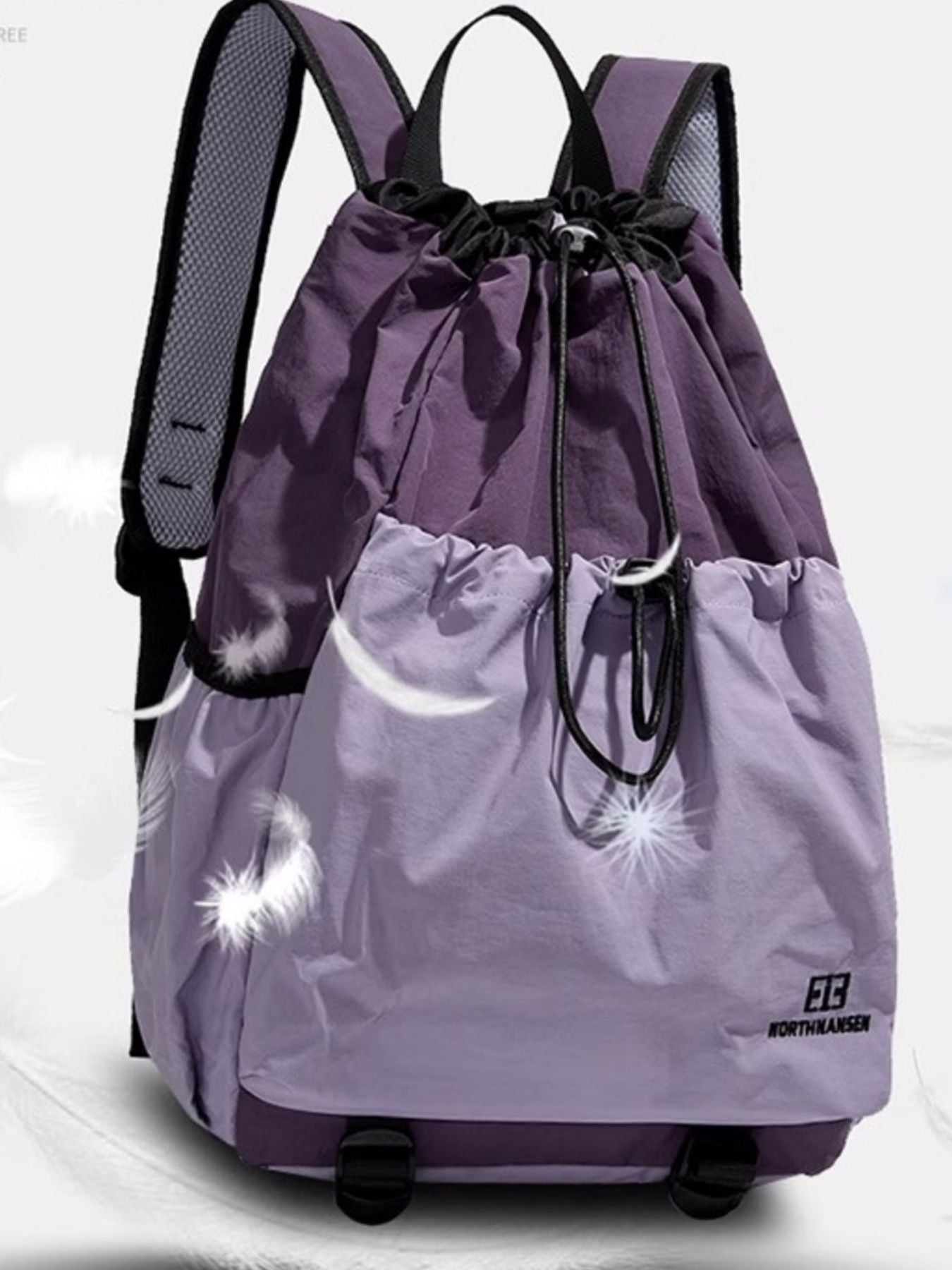 Drawstring Closure Lightweight Backpack Bag
