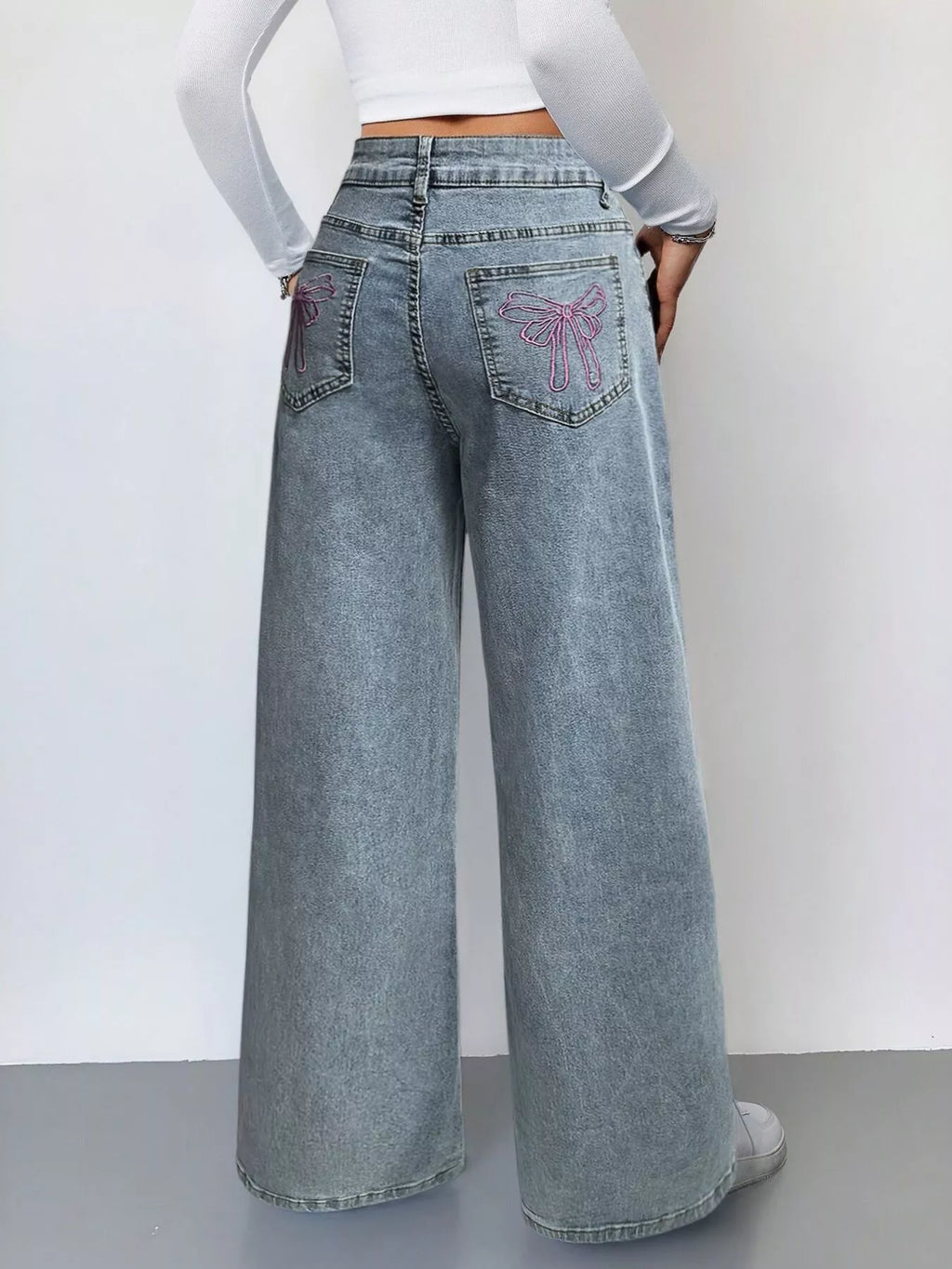 Wide Leg High Waist Jeans