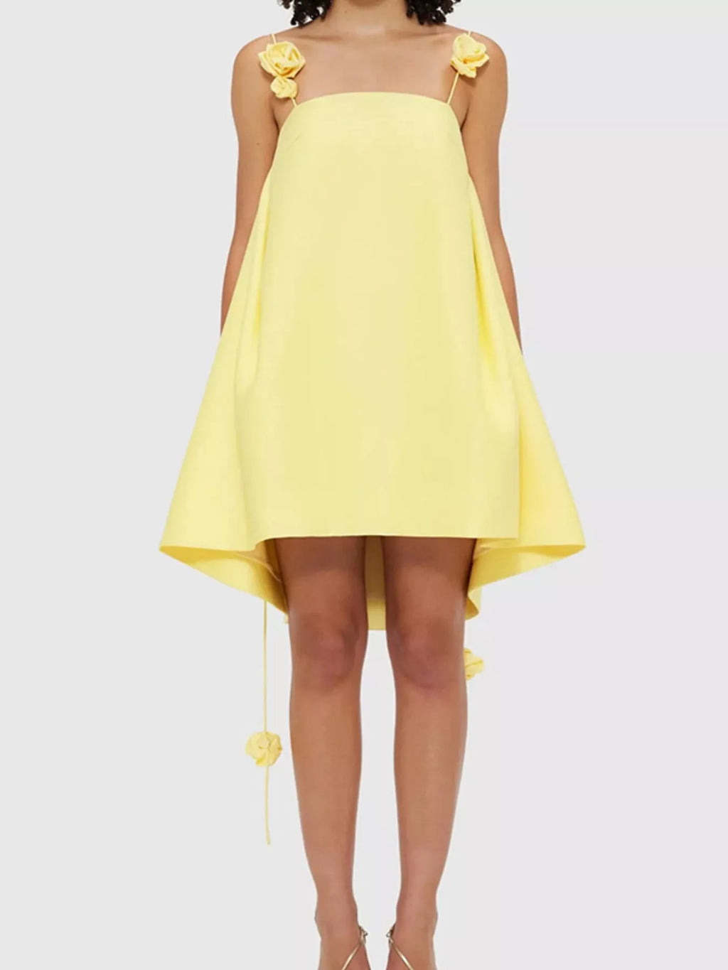 Floral Strap Mini A-Line Dress