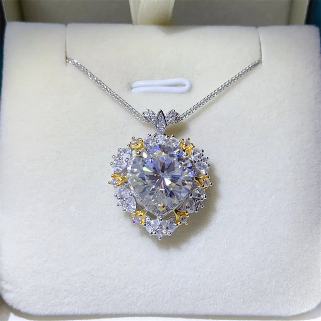 5 Carat Moissanite 925 Sterling Silver Necklace