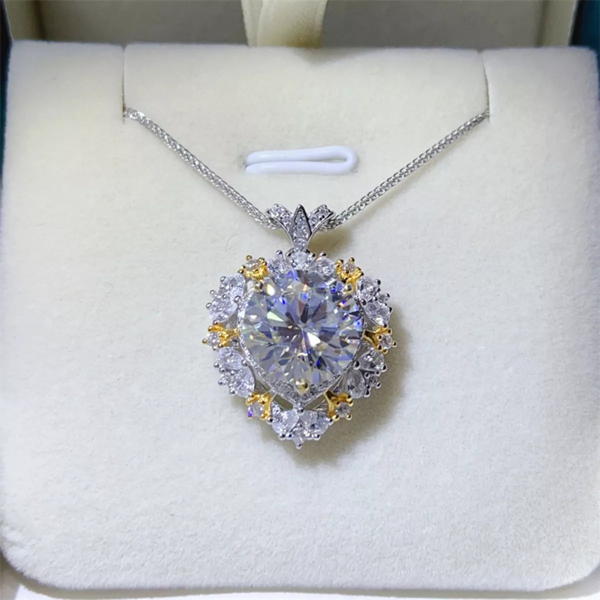 5 Carat Moissanite 925 Sterling Silver Necklace