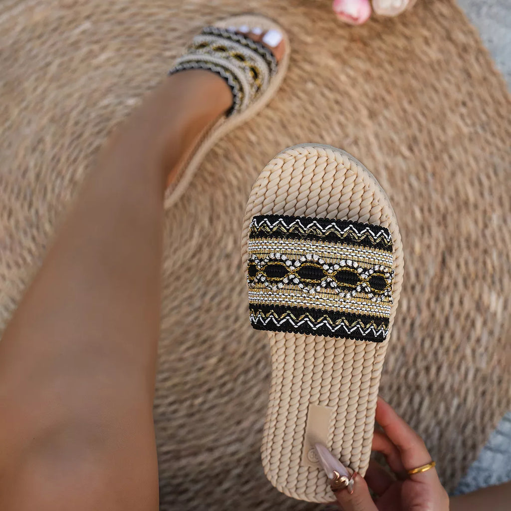 Open Toe Flats Sandals
