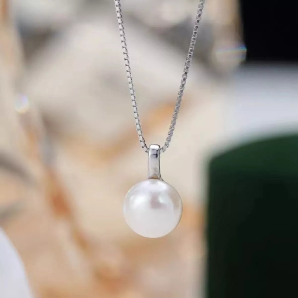 925 Sterling Silver Pearl Necklace