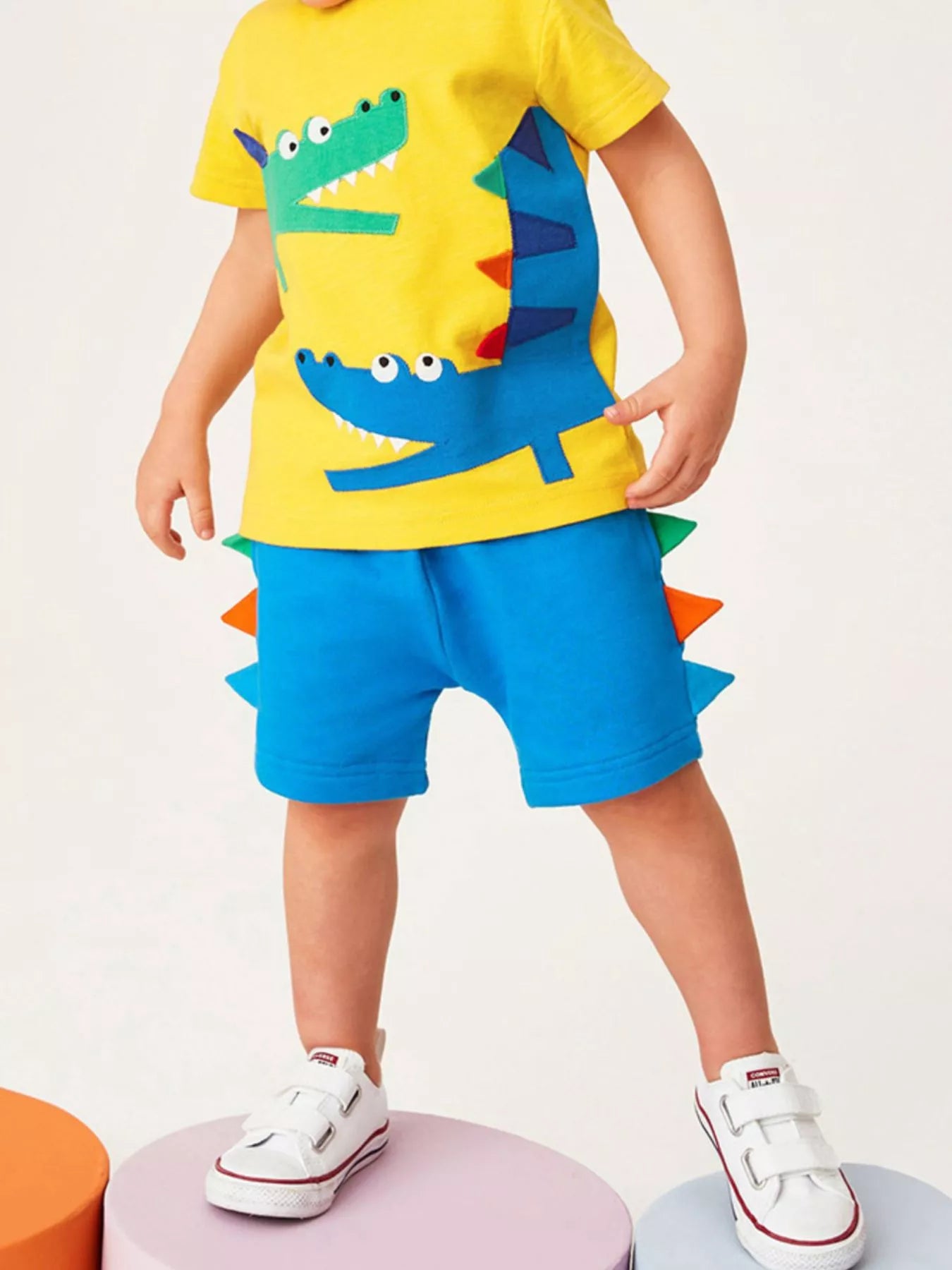 Children's Dinosaur Trimmed Shorts