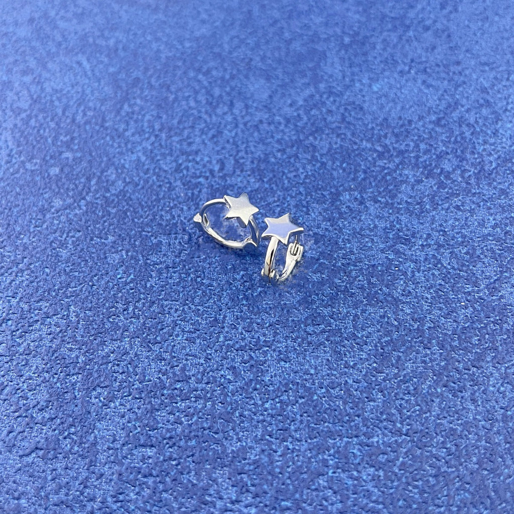 925 Sterling Silver Star Earrings