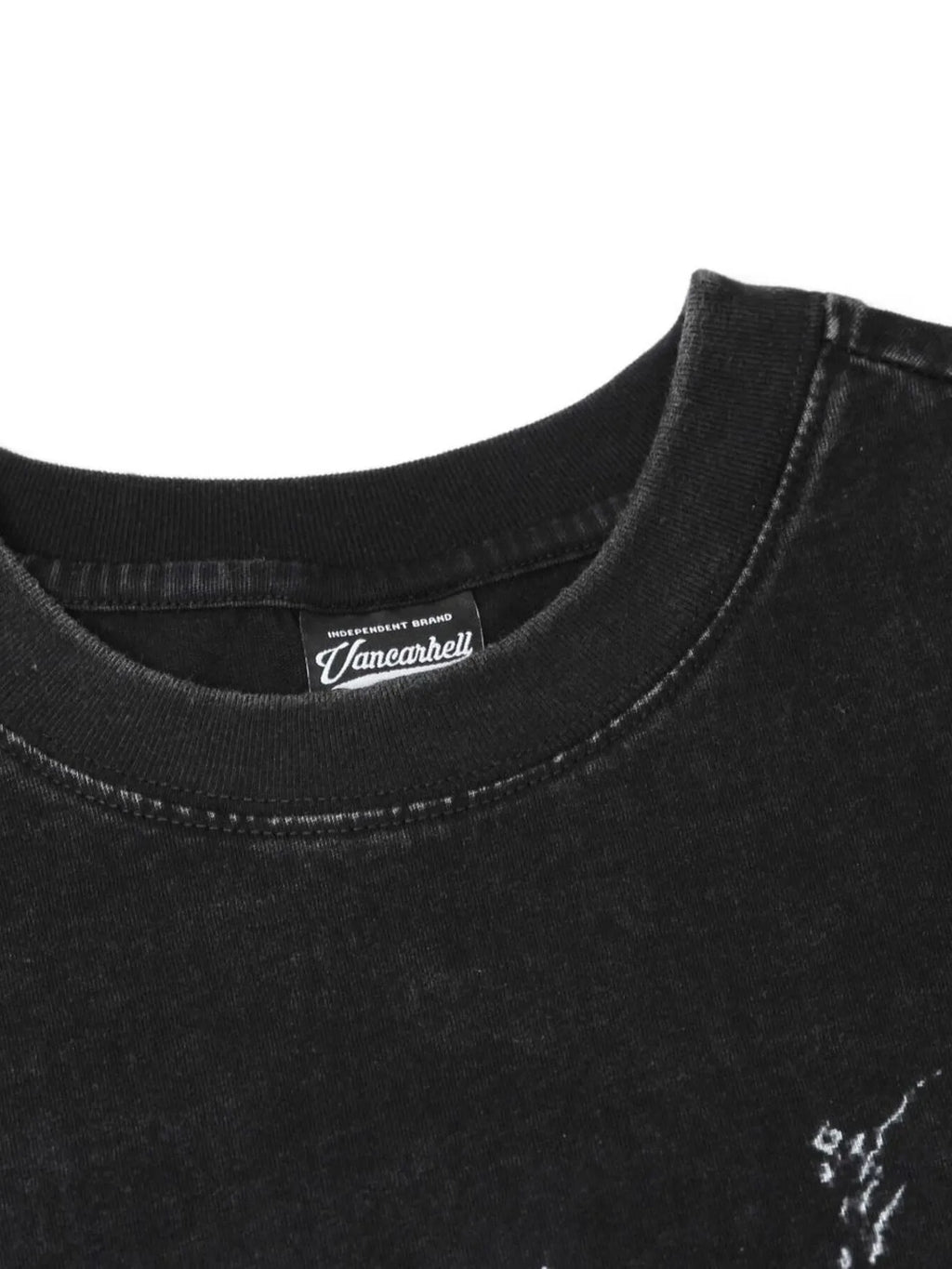 Men's Wash Graphic Round Neck T-Shirt