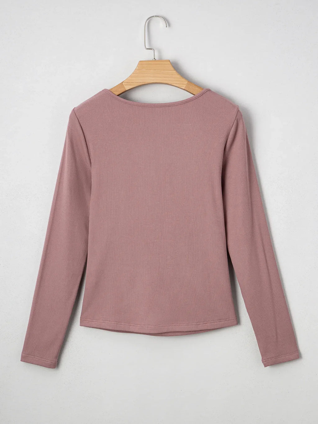 Ruched Front Long Sleeve T-Shirt