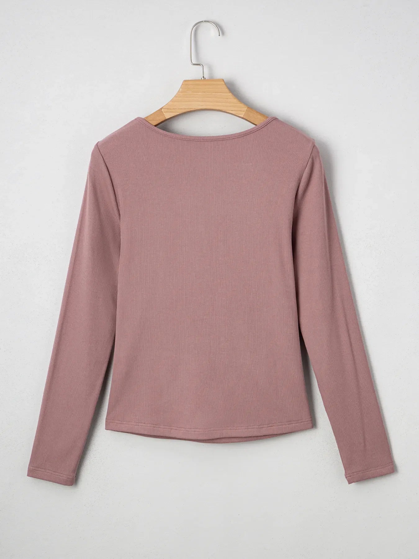 Ruched Front Long Sleeve T-Shirt