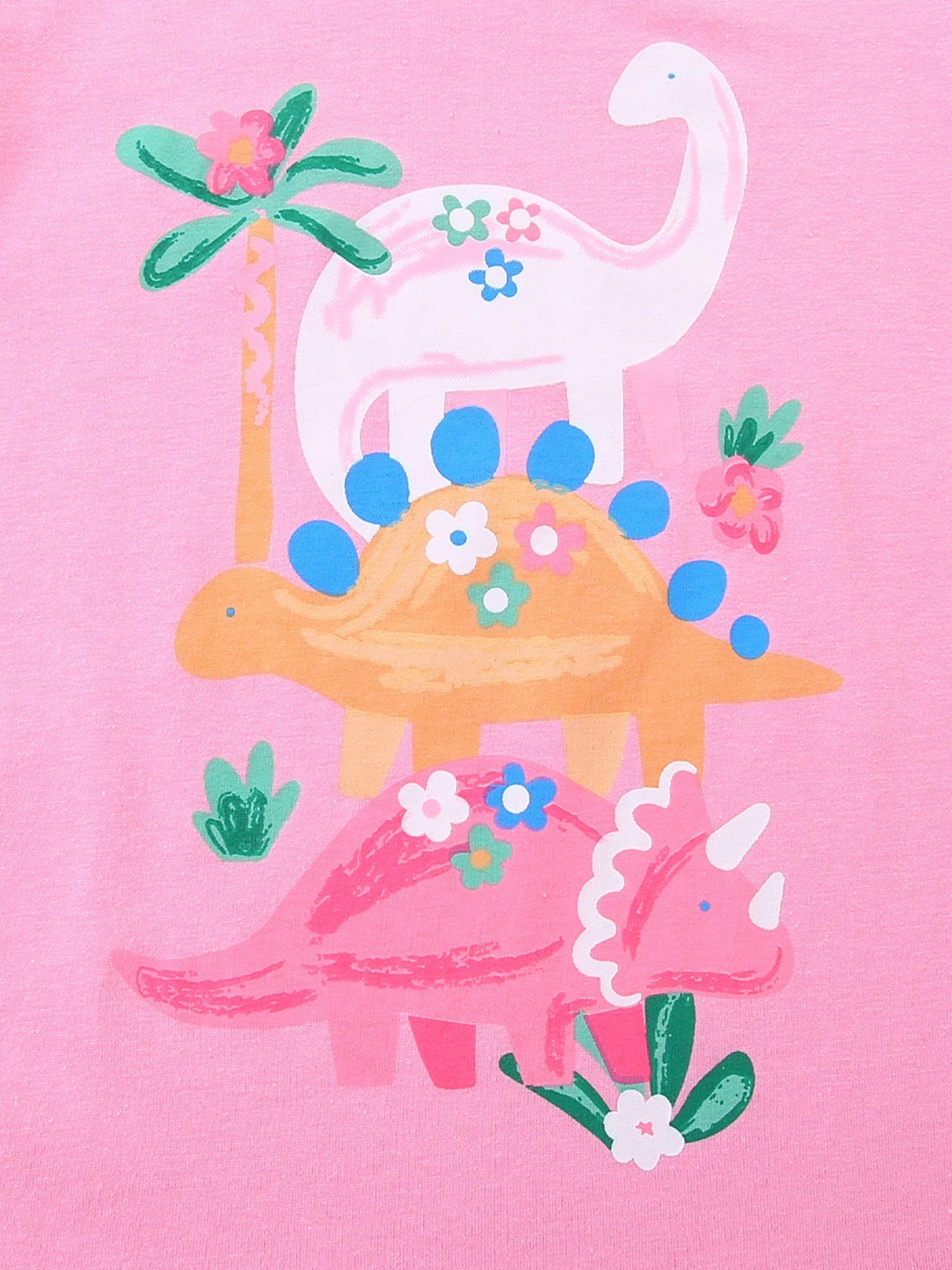 Children's Dinosaur Print Short Sleeve T-Shirt