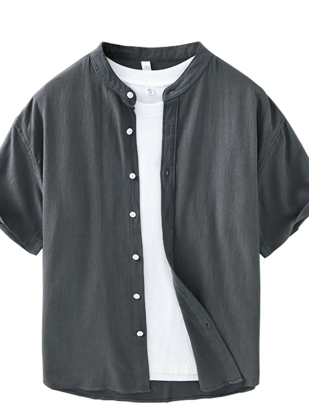 Men's Plus Size Button Up Short Sleeve Shirt