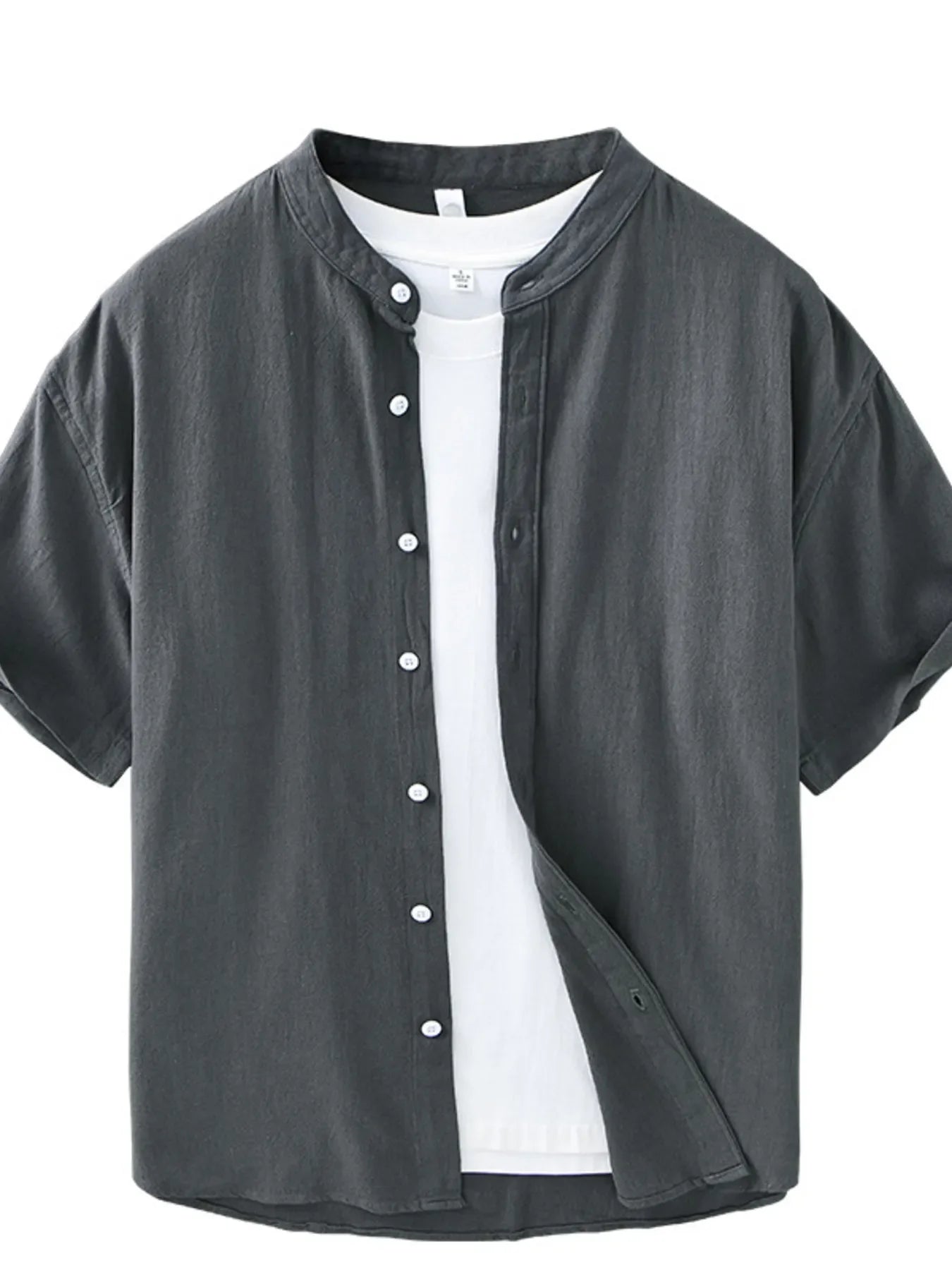 Men's Plus Size Button Up Short Sleeve Shirt