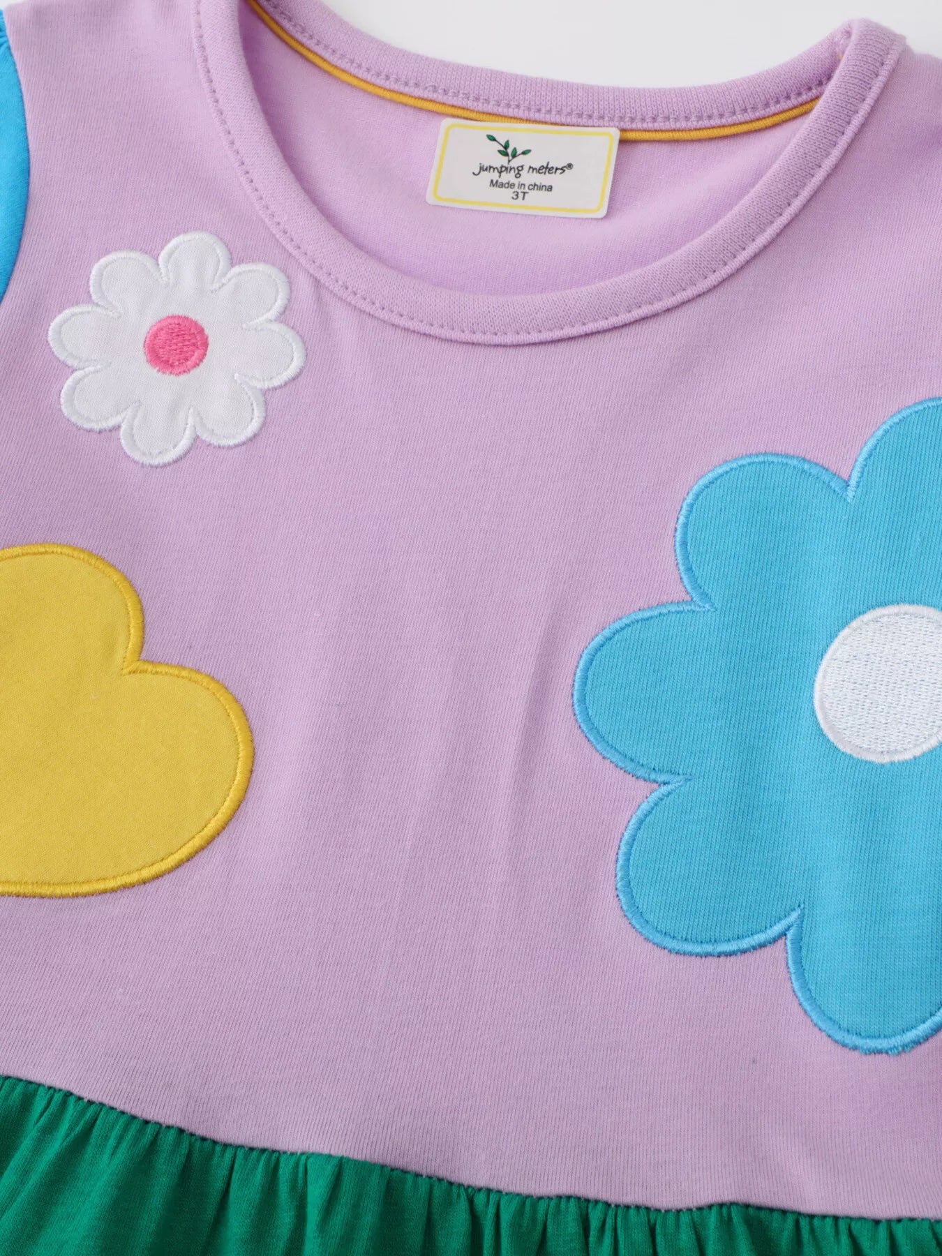 Children's Flower Round Neck Dress