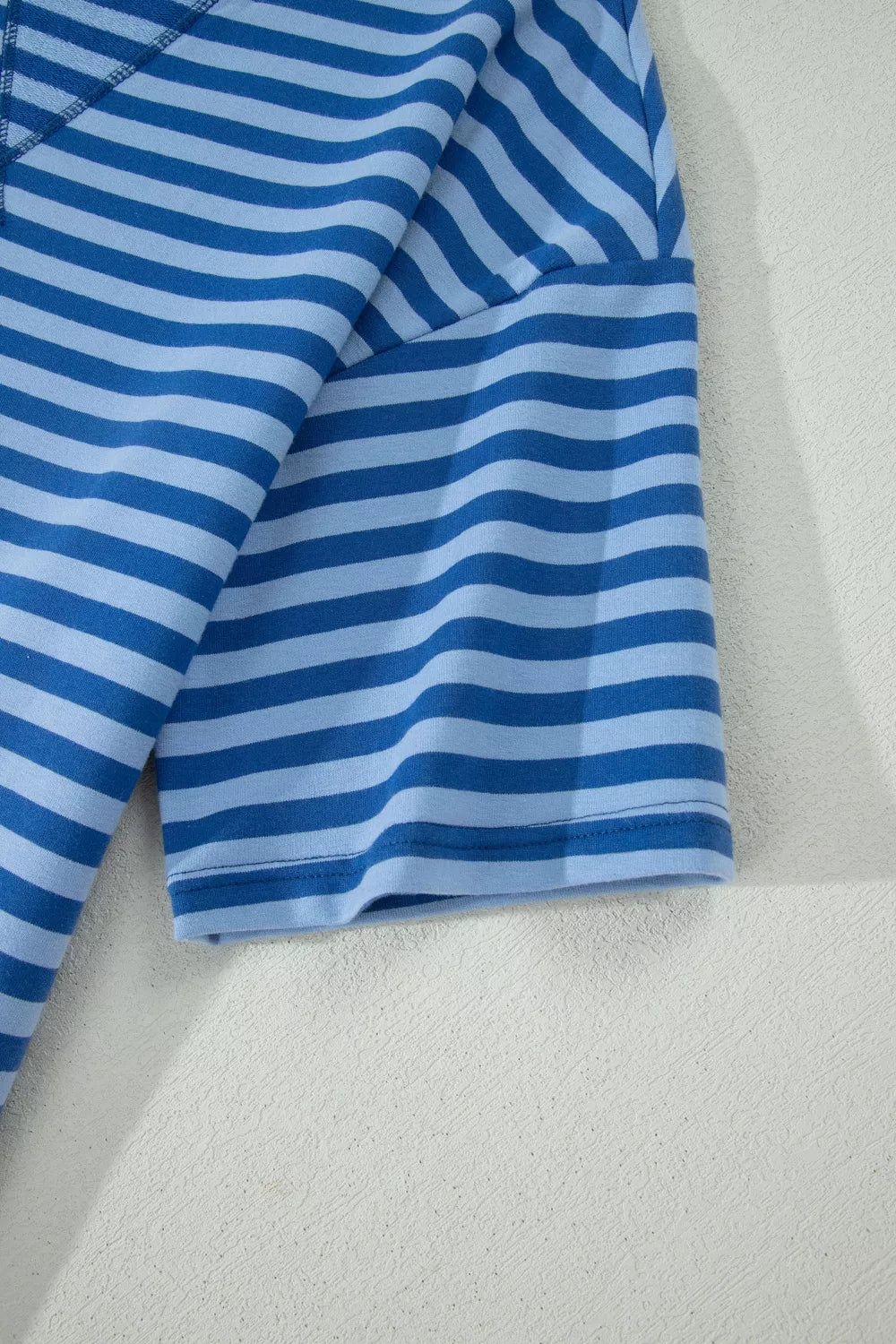 Striped Short Sleeve Top and Shorts Set