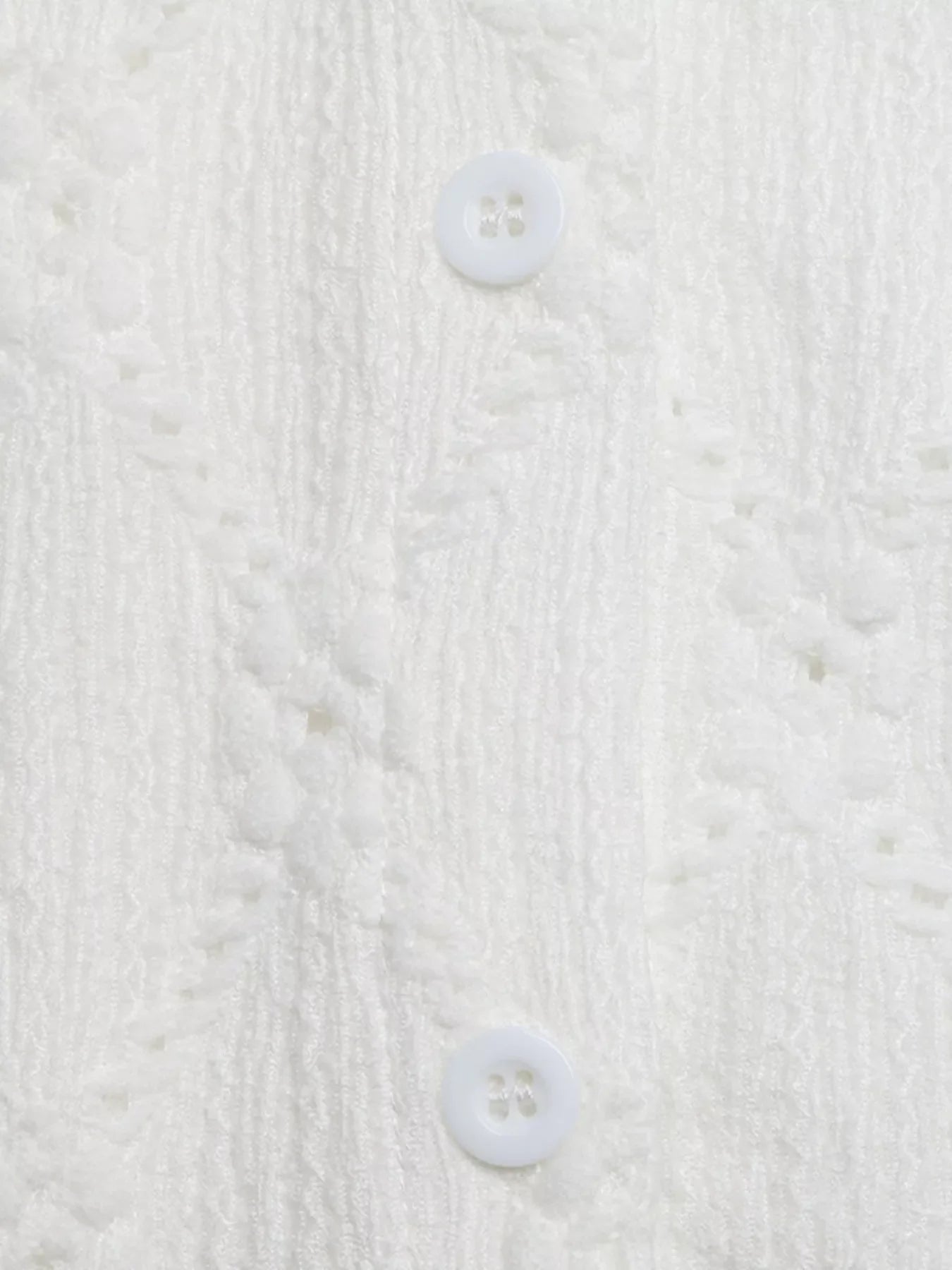 Lace Detail Ruffle Sleeve Button Up Shirt