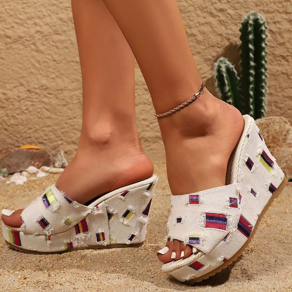 Open Toe Wedge Sandals