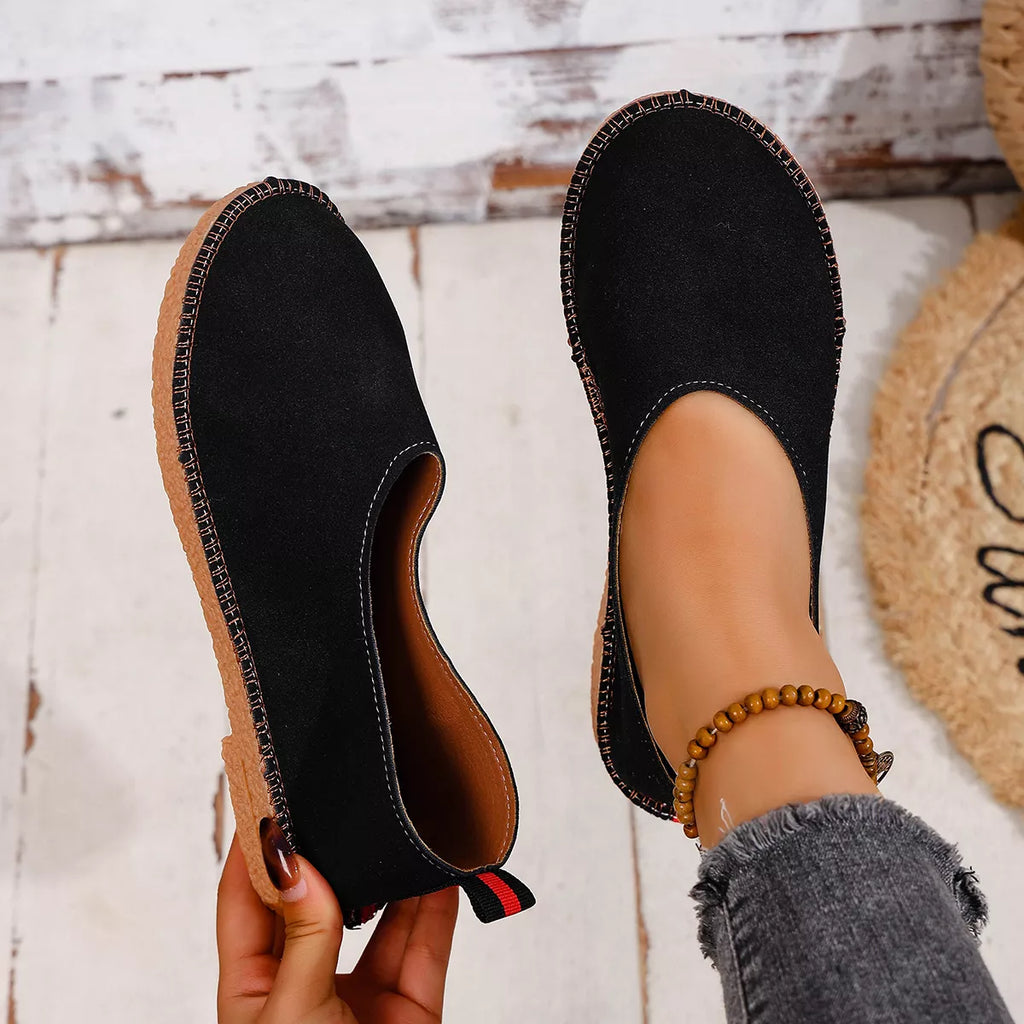 Round Toe Slip-Ons