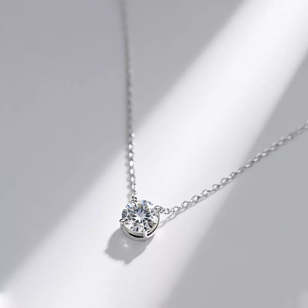2 Carat Moissanite Pendant Necklace