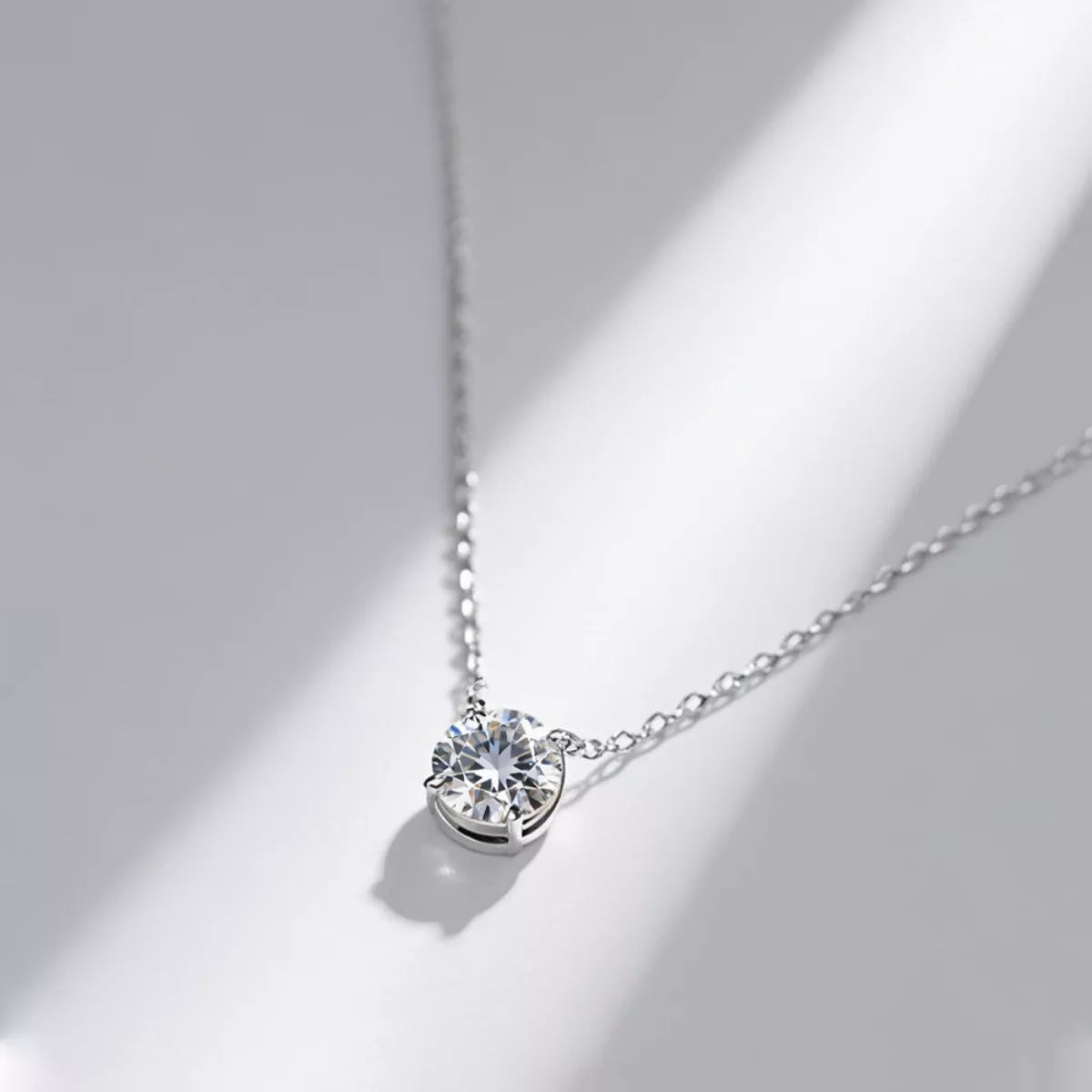 2 Carat Moissanite Pendant Necklace