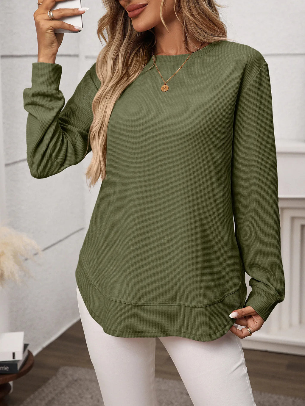 Long Sleeve Round Neck T-Shirt