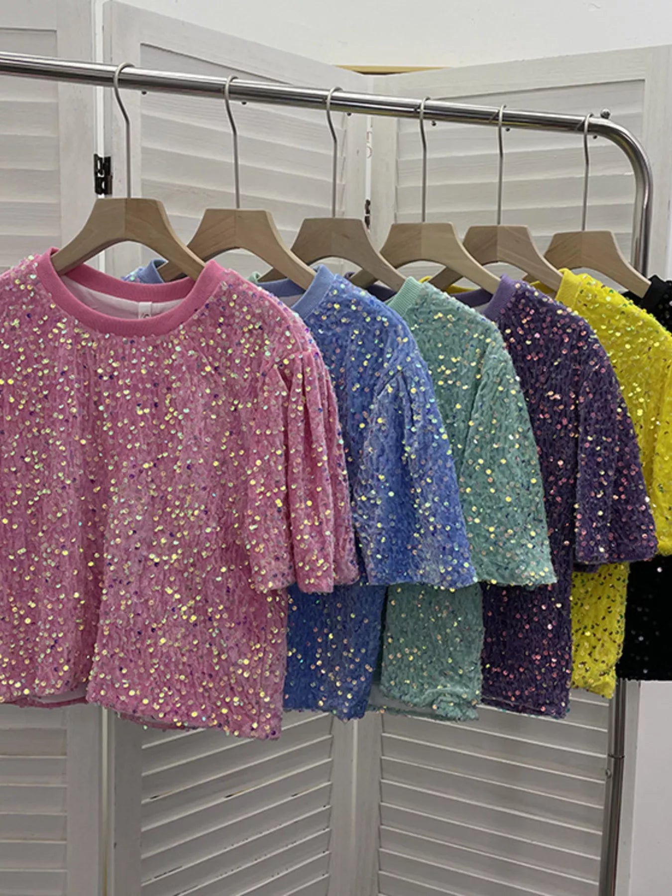 Sequin Short Sleeve T-Shirt