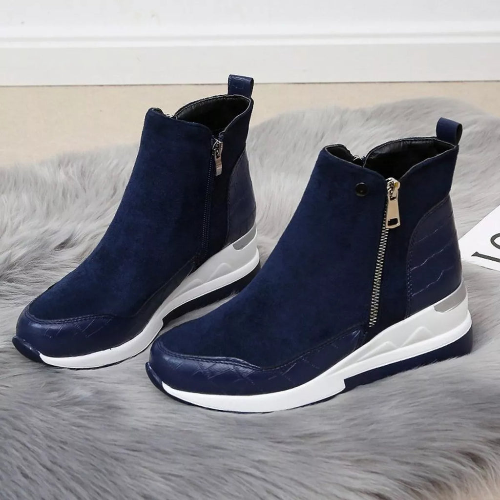 Side Zipper Ankle Boots