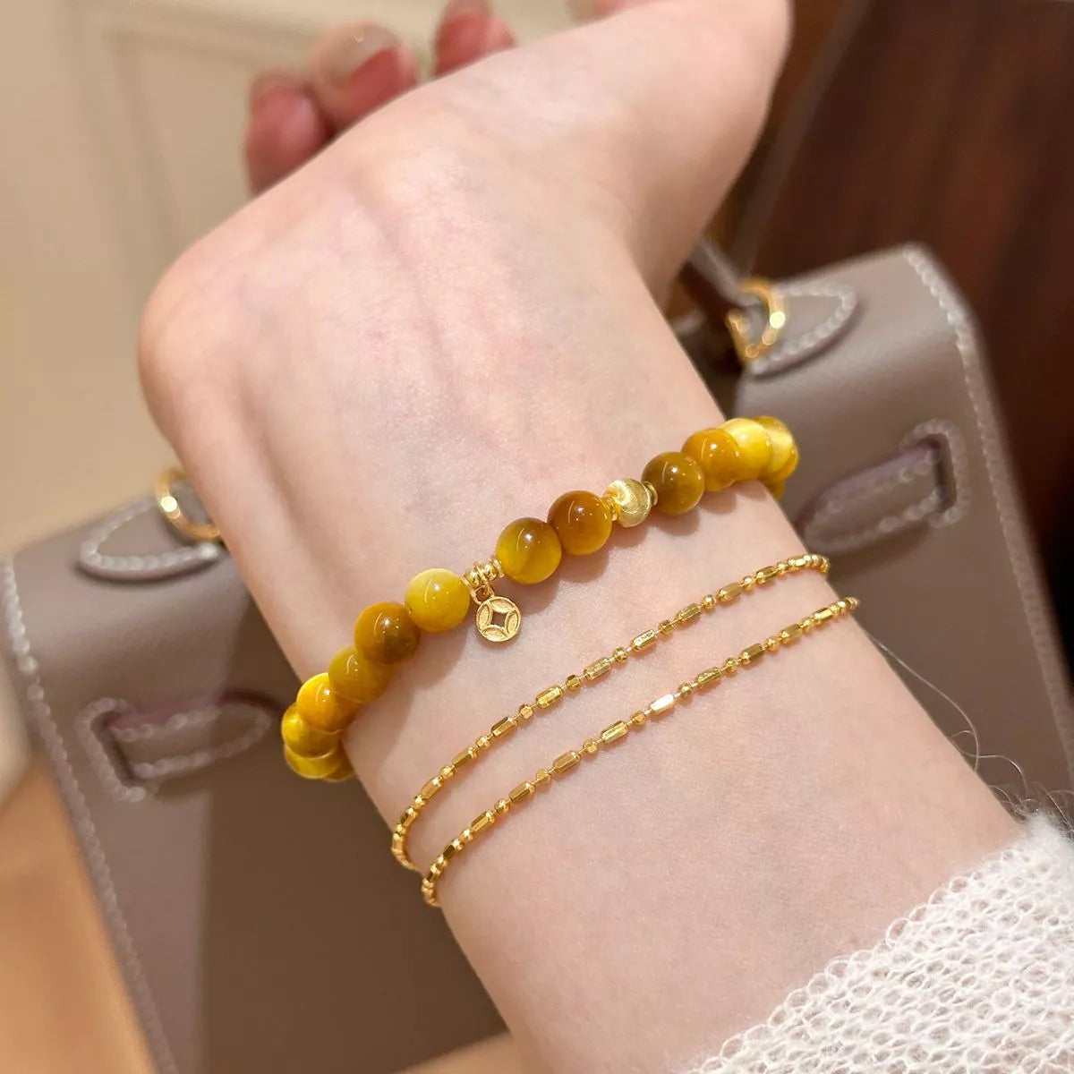 Tiger Eye Beaded Bracelet