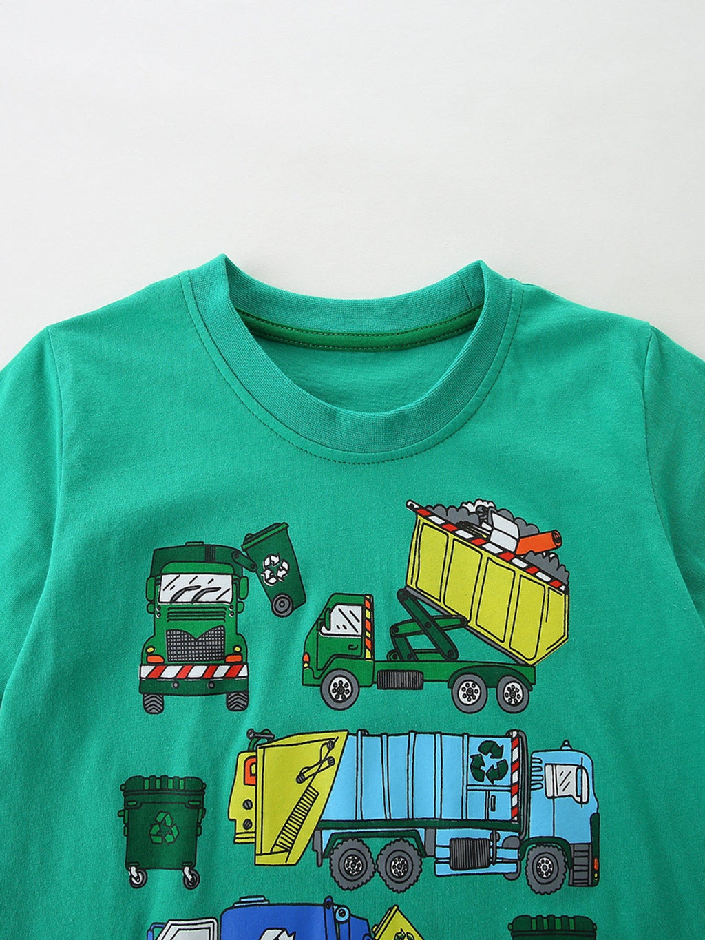 Children's Cartoon Garbage Truck Graphic Tee