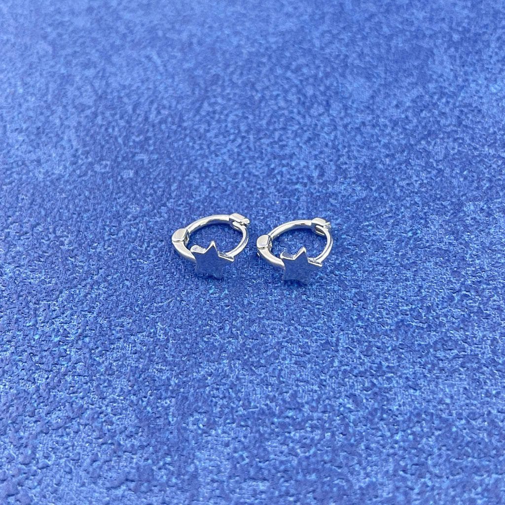 925 Sterling Silver Star Earrings