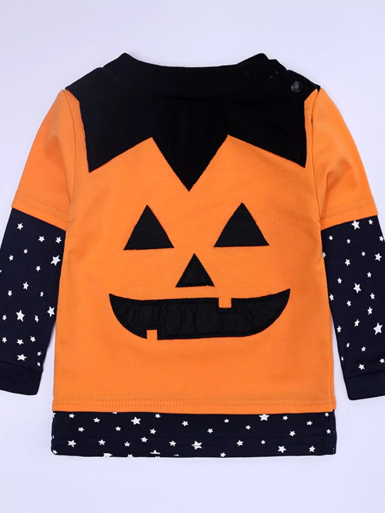 Children's Halloween Pumpkin Face Long Sleeve 4-Piece Set