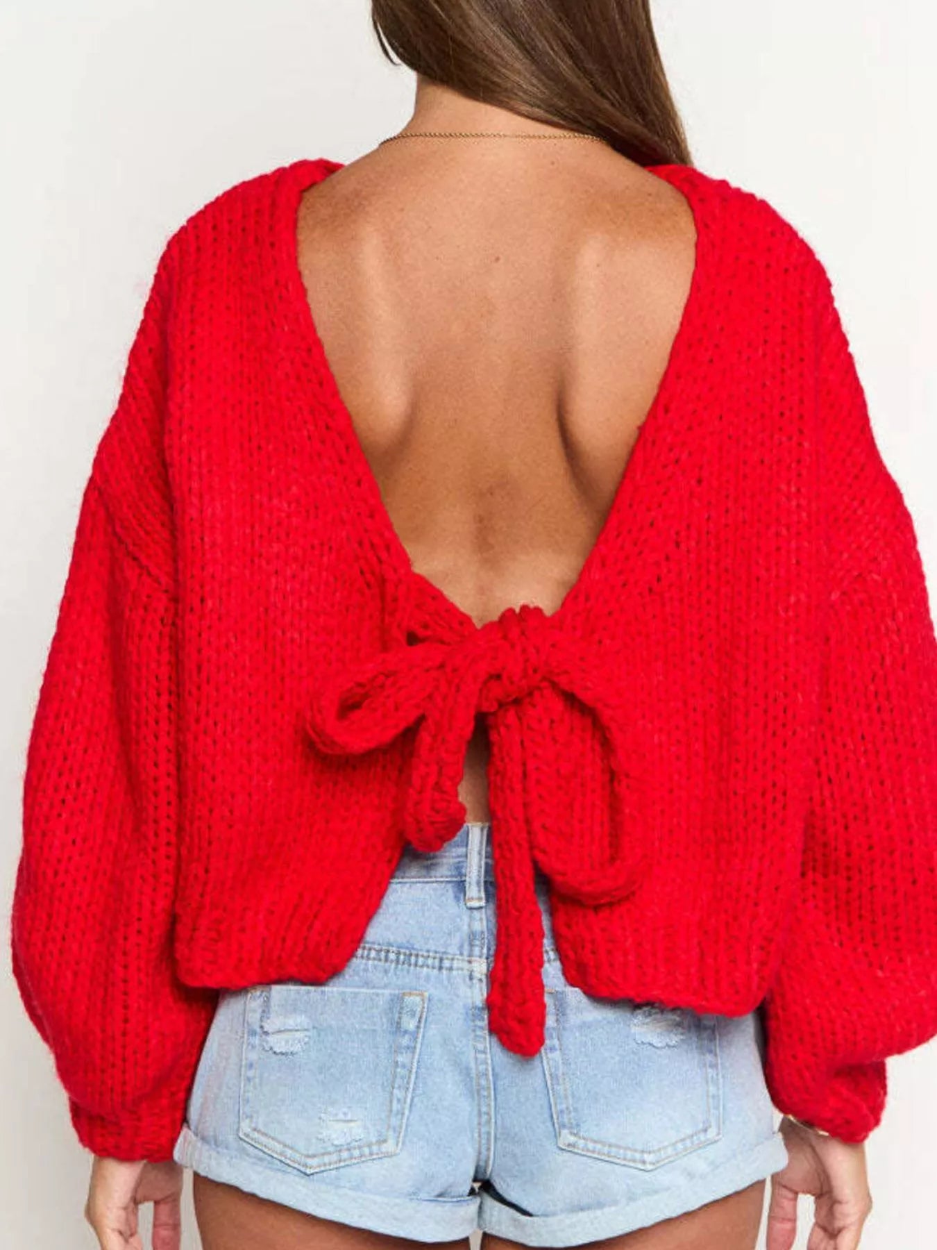 Chunky Knit Tie-Front Cardigan