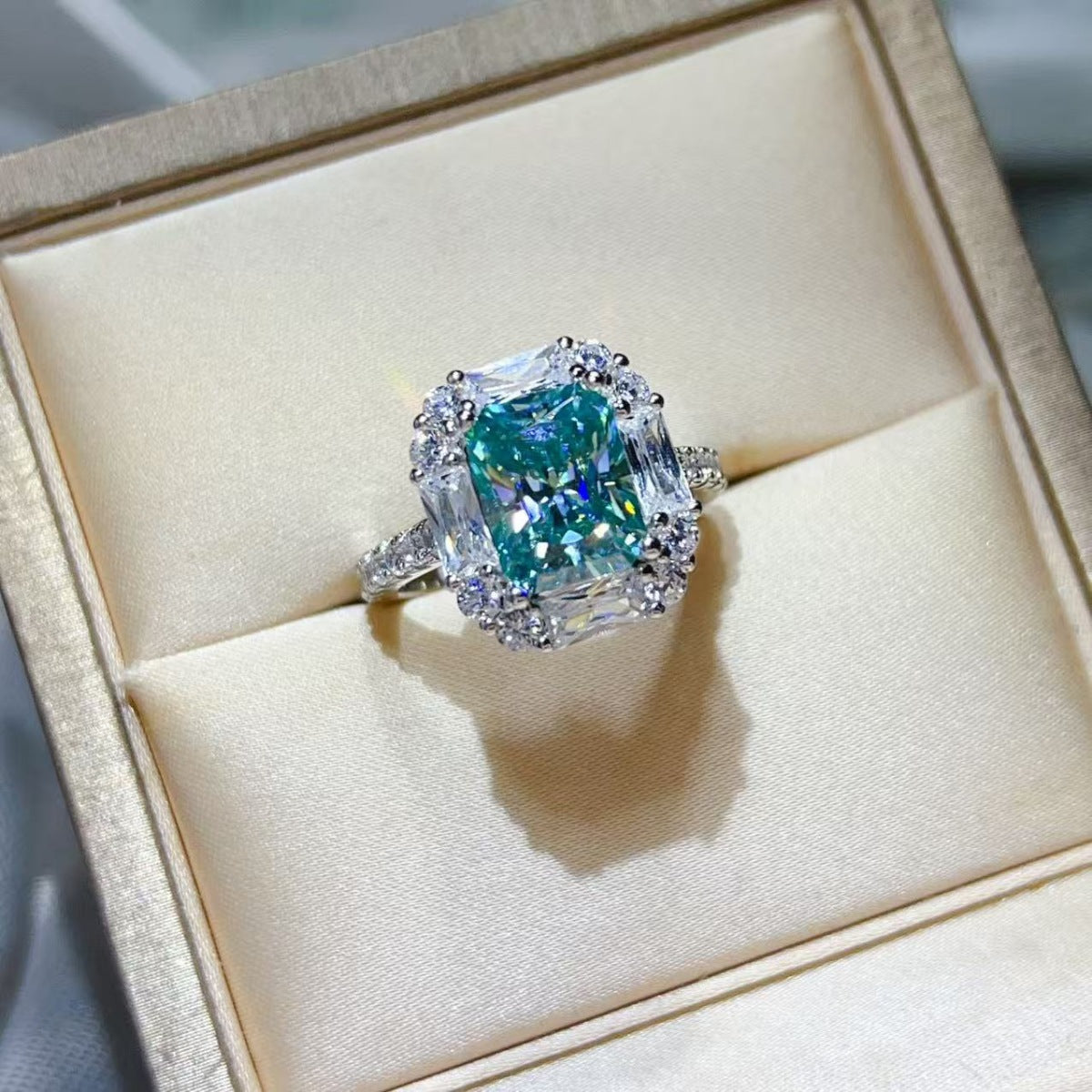 3 Carat Moissanite 925 Sterling Silver Ring
