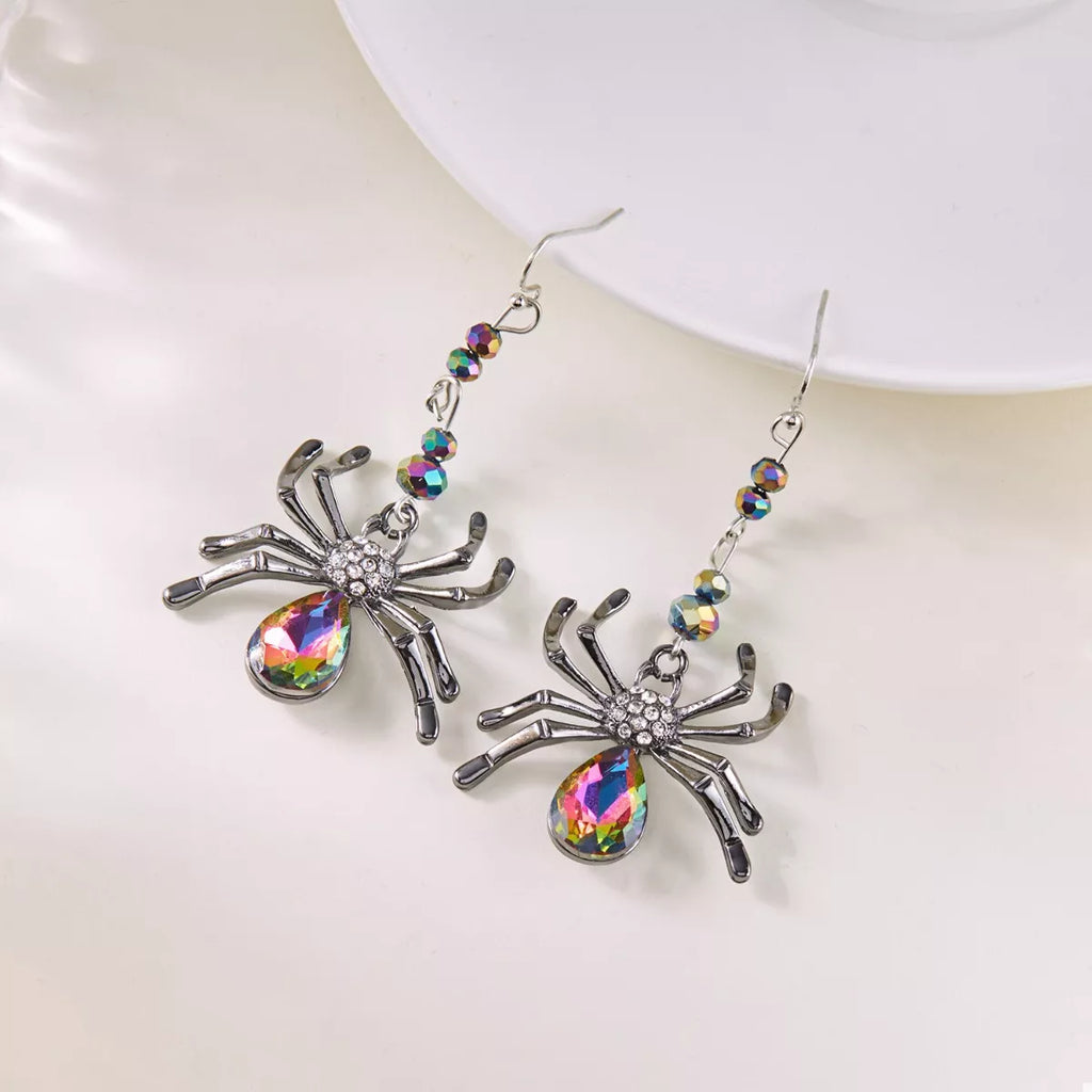 Halloween Spider Dangle Earrings