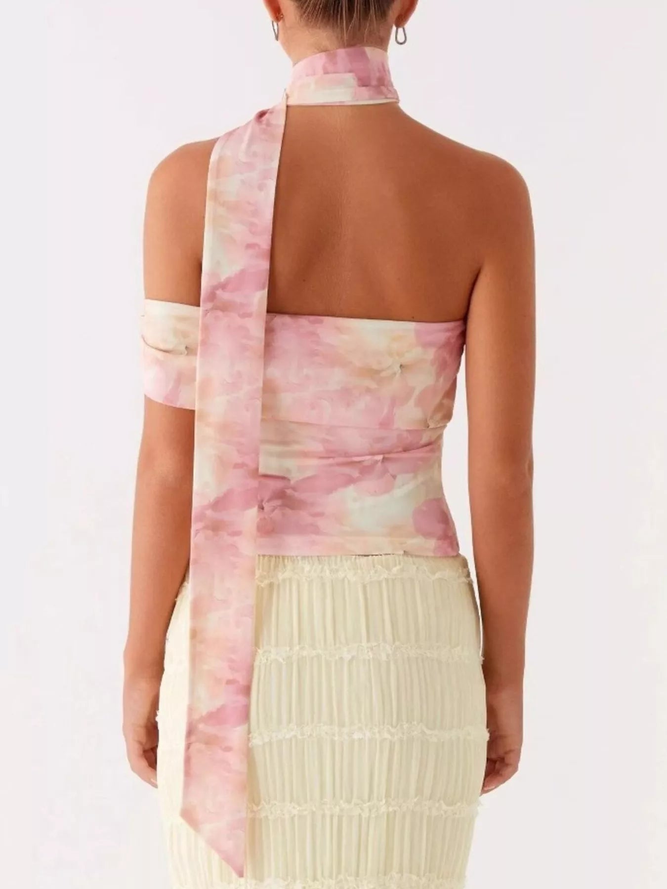 Floral Print Halter Neck Cami