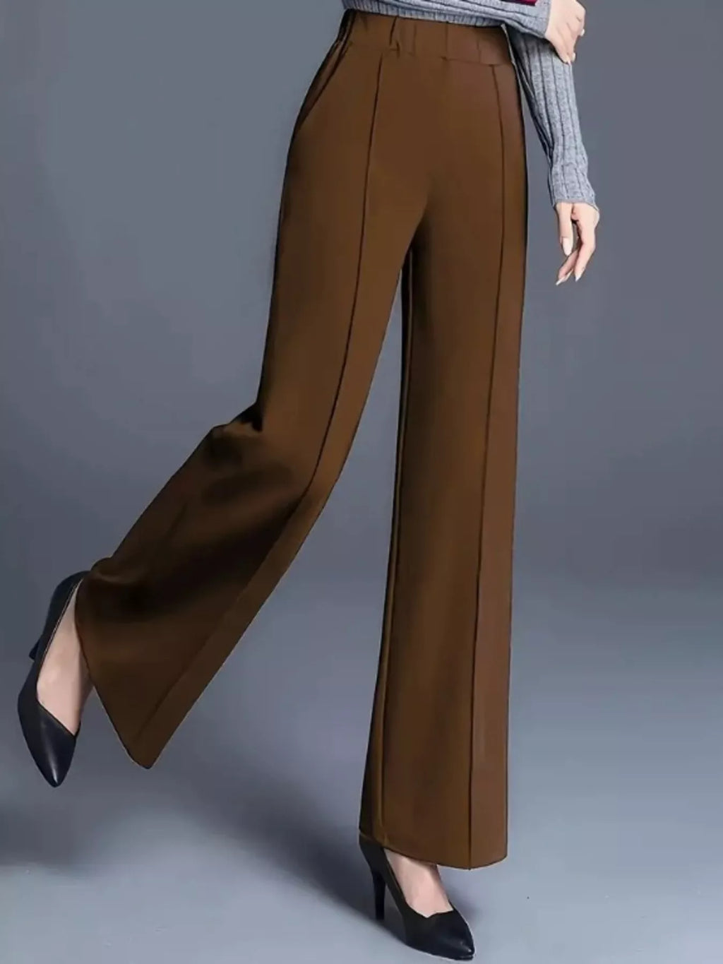 High-Waisted Wide Leg Pants