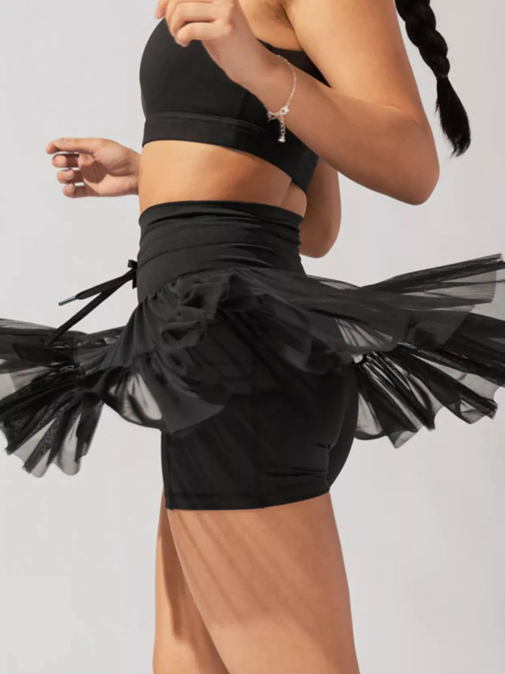 High Waist Skort with Pockets