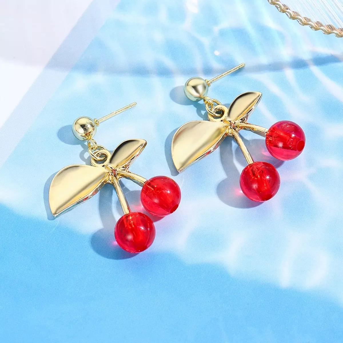 18K Gold-Plated Cherry Earrings
