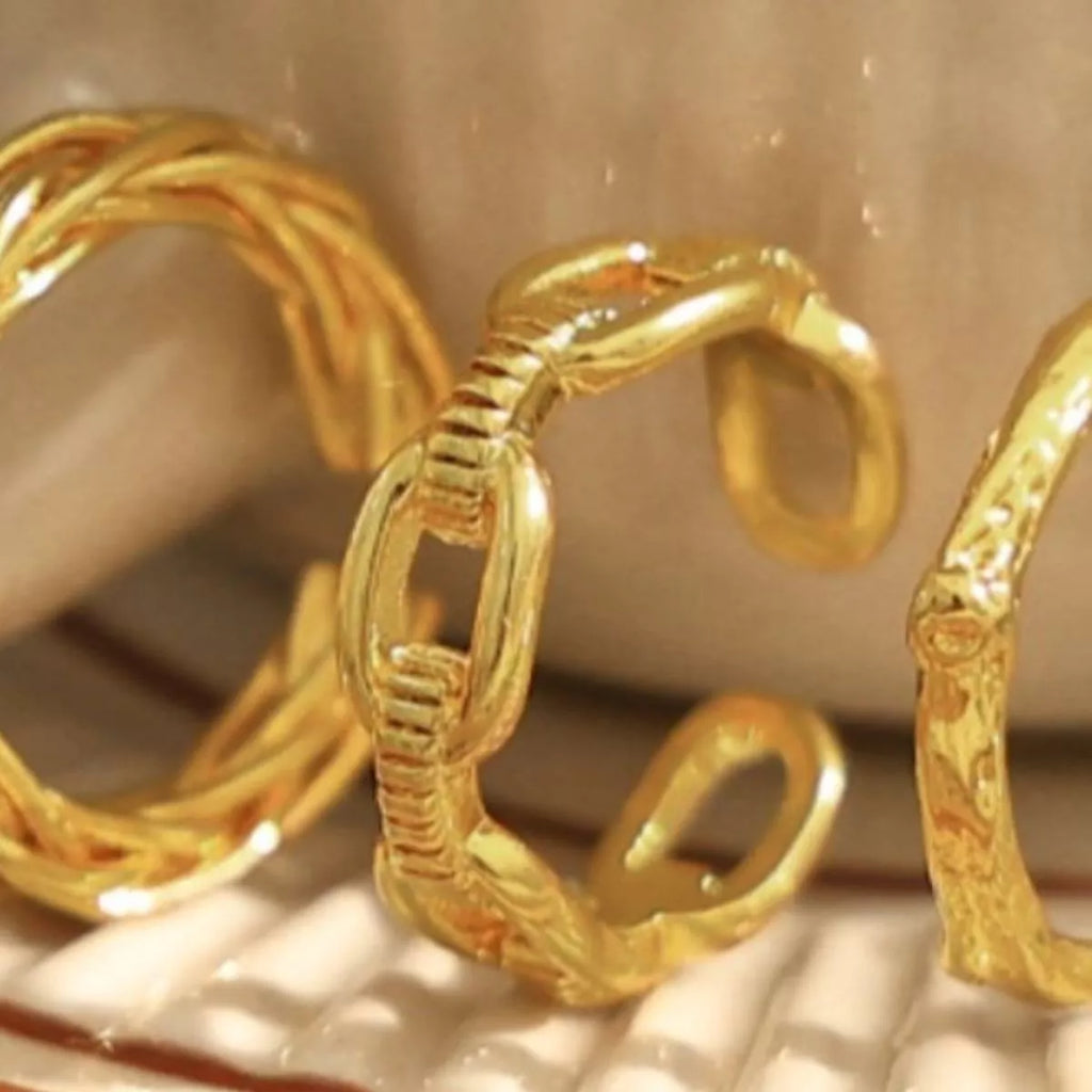 18K Gold-Plated Open Ring