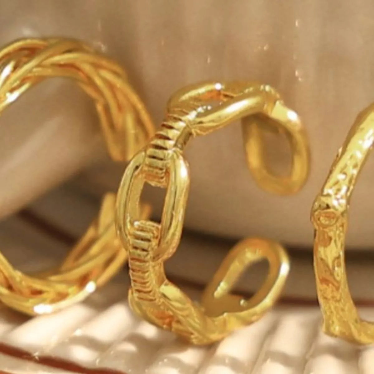 18K Gold-Plated Open Ring