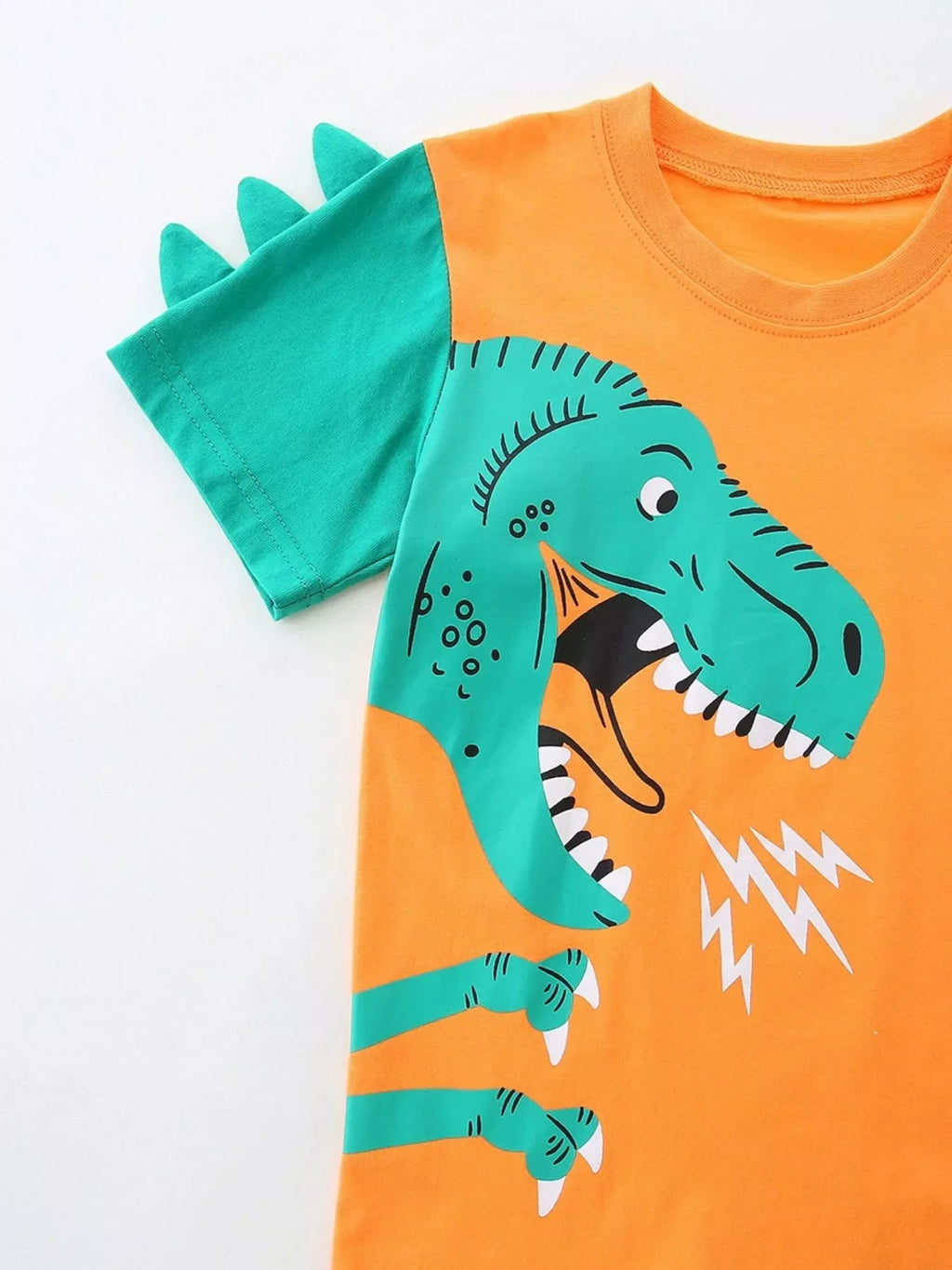 Children's Dinosaur Print Short Sleeve Tee & Shorts Set