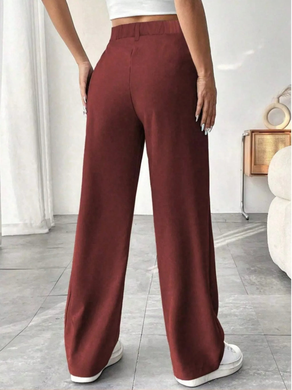 Wide Leg Pleated Pants